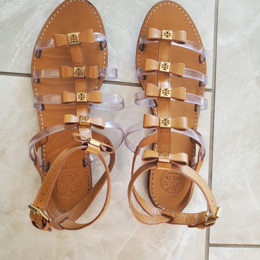 Tory Burch brown leather sandals size 9